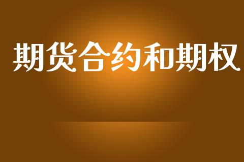 期货合约和期权_https://wap.lcjysmgs.com_债券基金_第1张