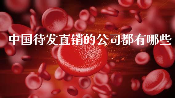 中国待发直销的公司都有哪些_https://wap.lcjysmgs.com_金融交易_第1张