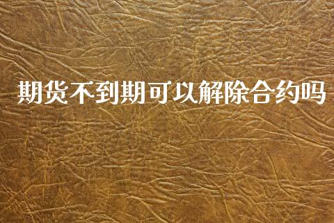 期货不到期可以解除合约吗_https://wap.lcjysmgs.com_金融交易_第1张