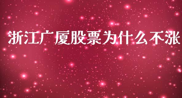 浙江广厦股票为什么不涨_https://wap.lcjysmgs.com_元宇宙_第1张