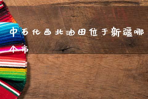 中石化西北油田位于新疆哪个市_https://wap.lcjysmgs.com_原油期货_第1张