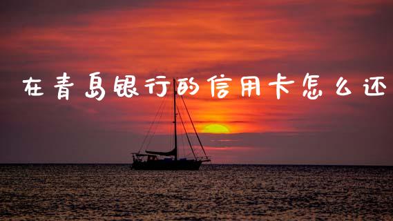 在青岛银行的信用卡怎么还_https://wap.lcjysmgs.com_元宇宙_第1张