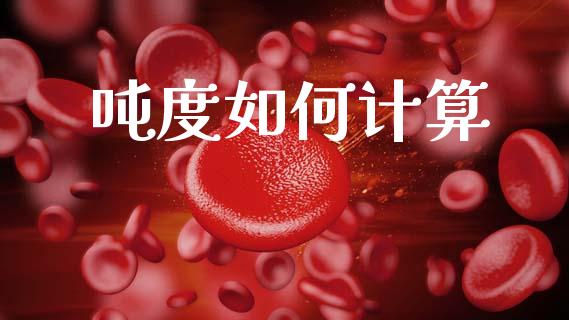 吨度如何计算_https://wap.lcjysmgs.com_元宇宙_第1张