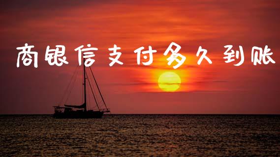 商银信支付多久到账_https://wap.lcjysmgs.com_债券基金_第1张
