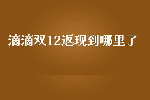 滴滴双12返现到哪里了_https://wap.lcjysmgs.com_原油期货_第1张