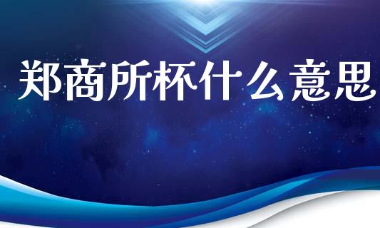 郑商所杯什么意思_https://wap.lcjysmgs.com_债券基金_第1张