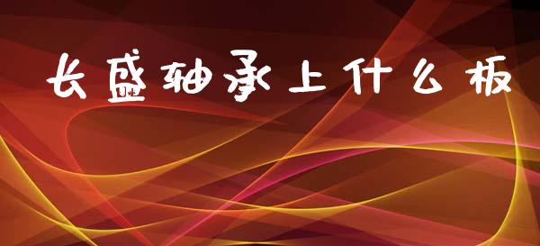 长盛轴承上什么板_https://wap.lcjysmgs.com_元宇宙_第1张