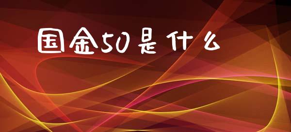 国金50是什么_https://wap.lcjysmgs.com_金融交易_第1张