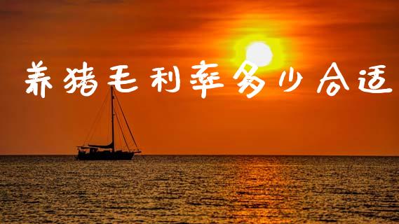 养猪毛利率多少合适_https://wap.lcjysmgs.com_债券基金_第1张