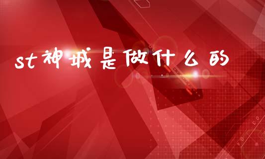st神城是做什么的_https://wap.lcjysmgs.com_债券基金_第1张