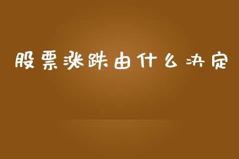 股票涨跌由什么决定_https://wap.lcjysmgs.com_元宇宙_第1张