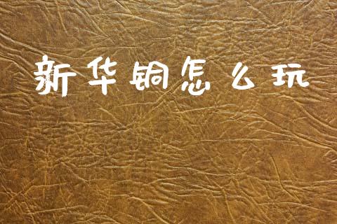 新华铜怎么玩_https://wap.lcjysmgs.com_债券基金_第1张