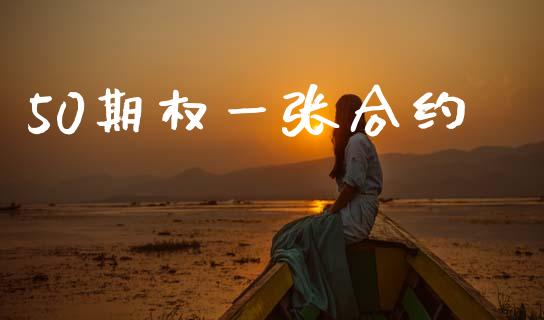 50期权一张合约_https://wap.lcjysmgs.com_债券基金_第1张
