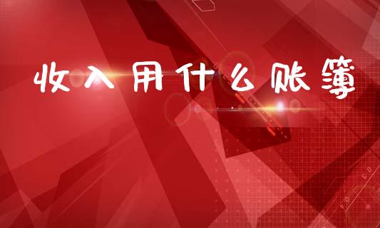 收入用什么账簿_https://wap.lcjysmgs.com_原油期货_第1张