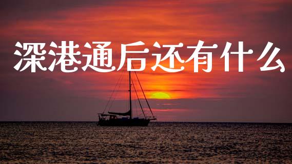 深港通后还有什么_https://wap.lcjysmgs.com_原油期货_第1张