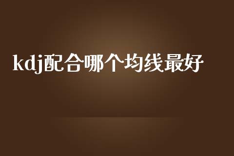 kdj配合哪个均线最好_https://wap.lcjysmgs.com_元宇宙_第1张