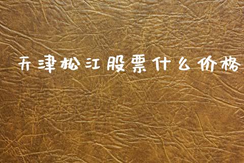 天津松江股票什么价格_https://wap.lcjysmgs.com_债券基金_第1张