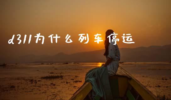 d311为什么列车停运_https://wap.lcjysmgs.com_金融交易_第1张