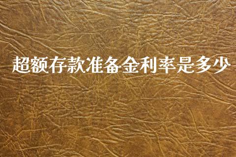 超额存款准备金利率是多少_https://wap.lcjysmgs.com_元宇宙_第1张