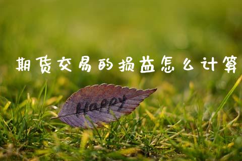 期货交易的损益怎么计算_https://wap.lcjysmgs.com_金融交易_第1张