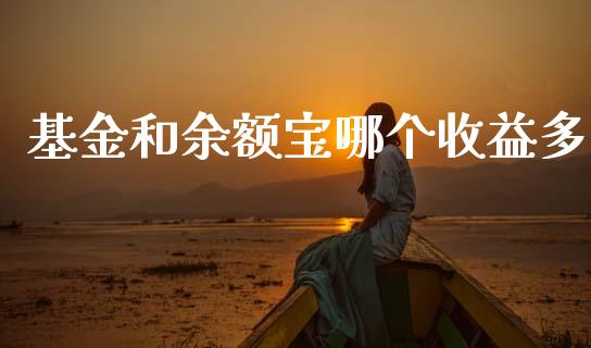 基金和余额宝哪个收益多_https://wap.lcjysmgs.com_原油期货_第1张