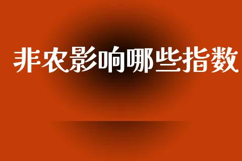 非农影响哪些指数_https://wap.lcjysmgs.com_元宇宙_第1张