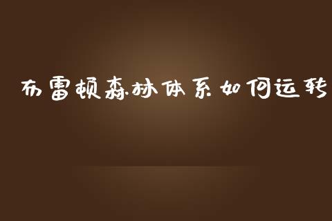 布雷顿森林体系如何运转_https://wap.lcjysmgs.com_金融交易_第1张