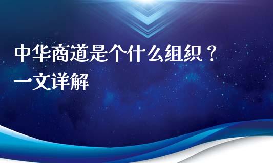中华商道是个什么组织？ 一文详解_https://wap.lcjysmgs.com_元宇宙_第1张