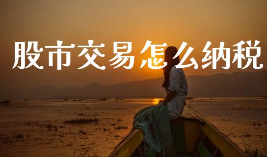 股市交易怎么纳税_https://wap.lcjysmgs.com_元宇宙_第1张