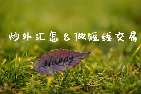 炒外汇怎么做短线交易_https://wap.lcjysmgs.com_元宇宙_第1张
