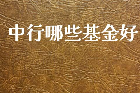 中行哪些基金好_https://wap.lcjysmgs.com_金融交易_第1张