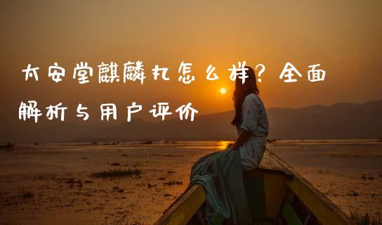 太安堂麒麟丸怎么样？全面解析与用户评价_https://wap.lcjysmgs.com_原油期货_第1张