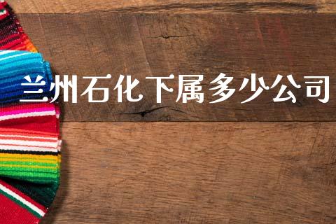 兰州石化下属多少公司_https://wap.lcjysmgs.com_金融交易_第1张