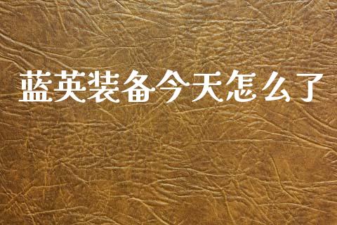 蓝英装备今天怎么了_https://wap.lcjysmgs.com_债券基金_第1张