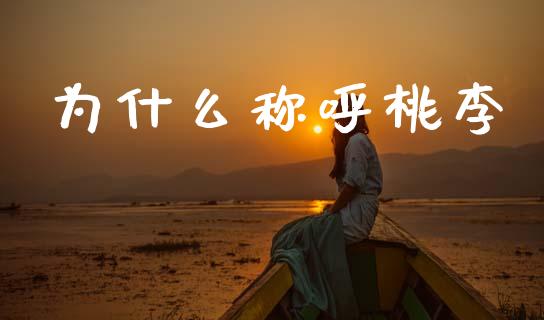 为什么称呼桃李_https://wap.lcjysmgs.com_债券基金_第1张
