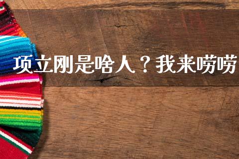项立刚是啥人？我来唠唠_https://wap.lcjysmgs.com_金融交易_第1张