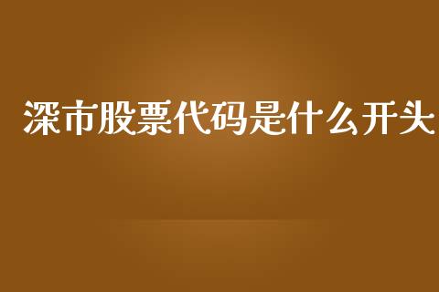 深市股票代码是什么开头_https://wap.lcjysmgs.com_债券基金_第1张