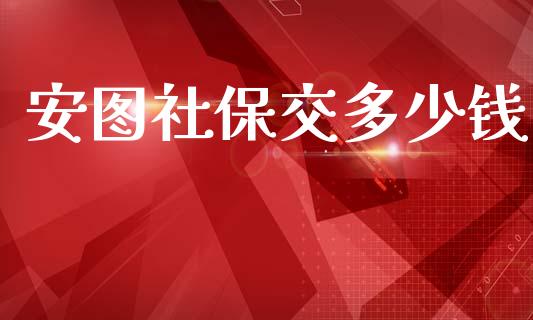 安图社保交多少钱_https://wap.lcjysmgs.com_债券基金_第1张