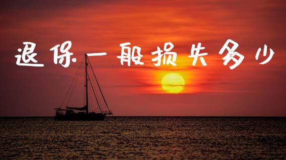 退保一般损失多少_https://wap.lcjysmgs.com_债券基金_第1张