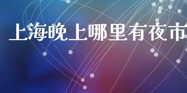 上海晚上哪里有夜市_https://wap.lcjysmgs.com_金融交易_第1张