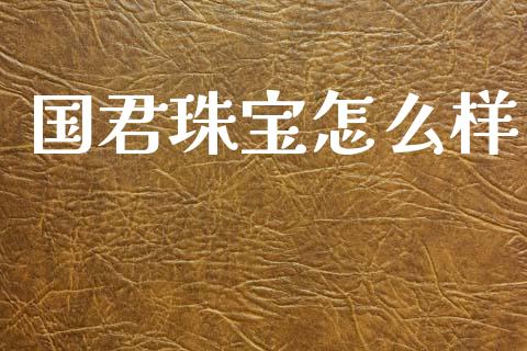 国君珠宝怎么样_https://wap.lcjysmgs.com_债券基金_第1张