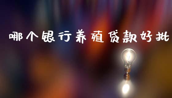 哪个银行养殖贷款好批_https://wap.lcjysmgs.com_债券基金_第1张