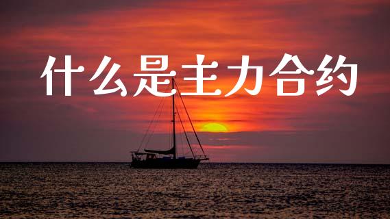 什么是主力合约_https://wap.lcjysmgs.com_金融交易_第1张