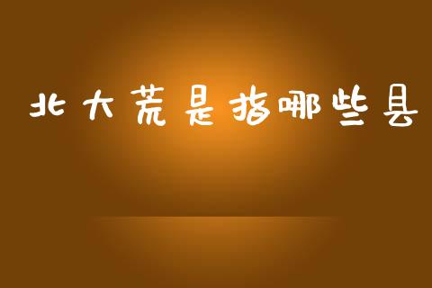 北大荒是指哪些县_https://wap.lcjysmgs.com_元宇宙_第1张