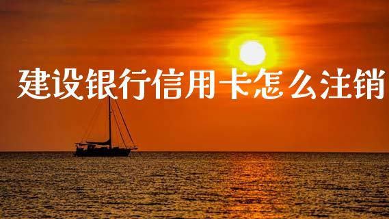 建设银行信用卡怎么注销_https://wap.lcjysmgs.com_金融交易_第1张