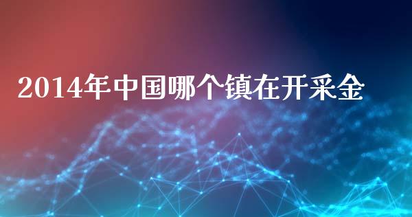 2014年中国哪个镇在开采金_https://wap.lcjysmgs.com_金融交易_第1张