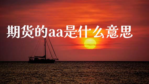 期货的aa是什么意思_https://wap.lcjysmgs.com_元宇宙_第1张