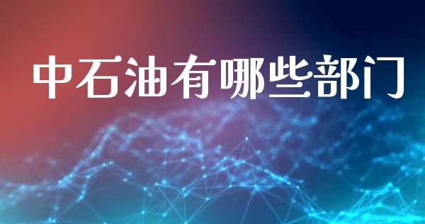 中石油有哪些部门_https://wap.lcjysmgs.com_金融交易_第1张