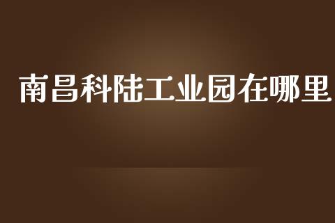南昌科陆工业园在哪里_https://wap.lcjysmgs.com_元宇宙_第1张