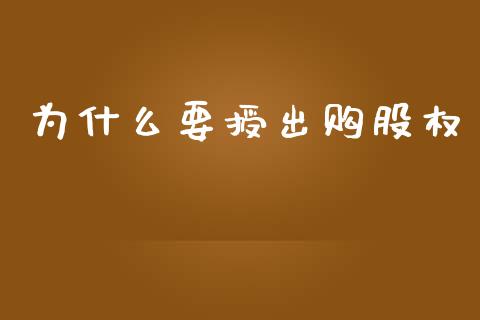 为什么要授出购股权_https://wap.lcjysmgs.com_元宇宙_第1张